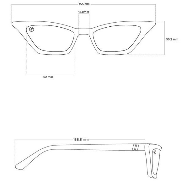 Blenders Maika Ghost Diva Black Sunglasses - Picture 8 of 8